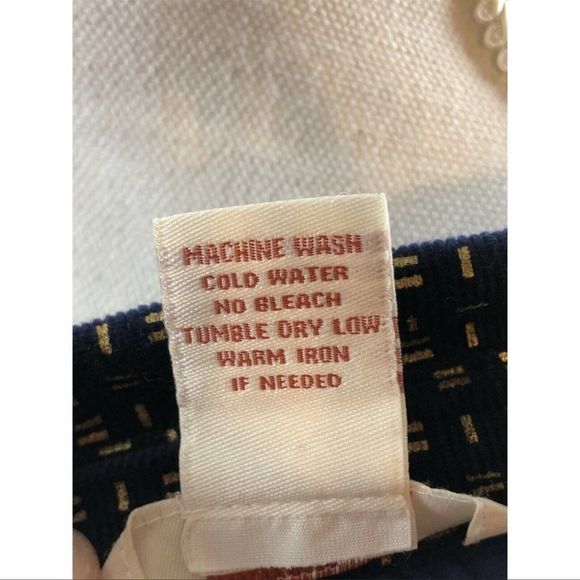 Sundance Navy Corduroy Mini Gold Pattern Jacket Size L - Picture 11 of 14